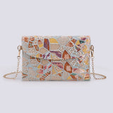 MOSAICGLOW | ABSTRAKTE PAILLETTEN-CLUTCH-UMHÄNGETASCHE