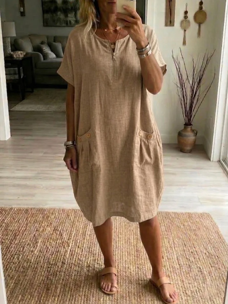 JOAN | SOMMERKLEID MIT REISSVERSCHLUSS