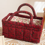 CRIMSONVALE | RUBY BOTANICAL GESTEPPTER AUFBEWAHRUNGSKORB