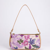 LILACBLOOM | LILA HANDTASCHE MIT BLUMENPAILLETTEN UND SCHULTERRIEMEN