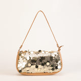 GOLDENGLIMMER | SCHULTERTASCHE MIT GOLDPAILLETTEN