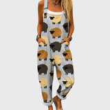 BEQUEMER JUMPSUIT MIT DRUCK