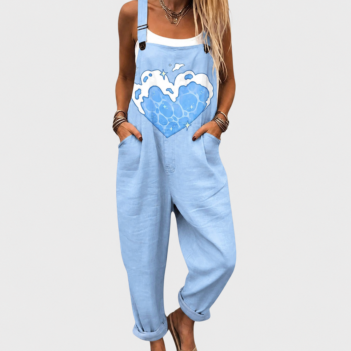 BEQUEMER JUMPSUIT MIT DRUCK