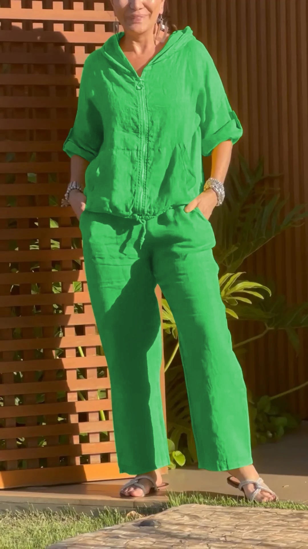 LORETTA | SOMMER-SET MIT KAPUZENJACKE & HOSE