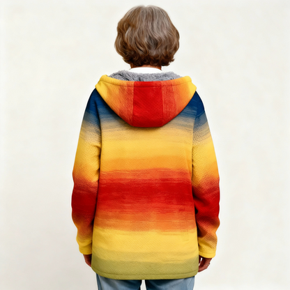NOORA | LUXURIÖSE KÜNSTLERISCHE STRICKJACKE