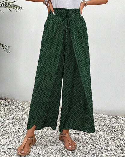 CATHERINE | WEITE HOSE MIT GERAFFTEM BUND