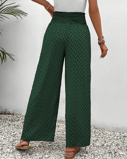 CATHERINE | WEITE HOSE MIT GERAFFTEM BUND