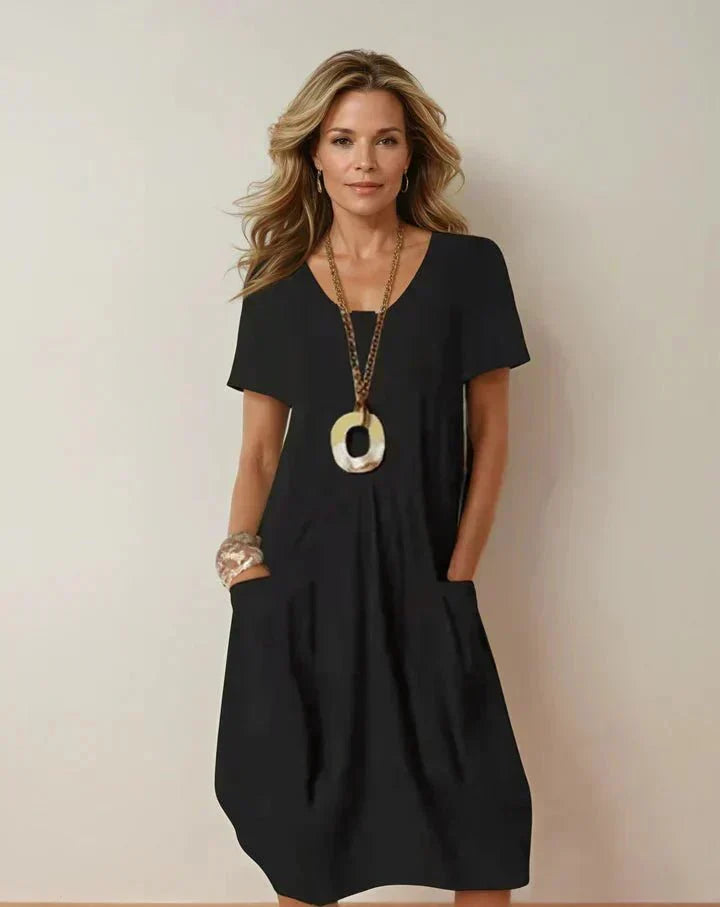 ORIANE | FLIESSENDES CASUAL-MAXIKLEID