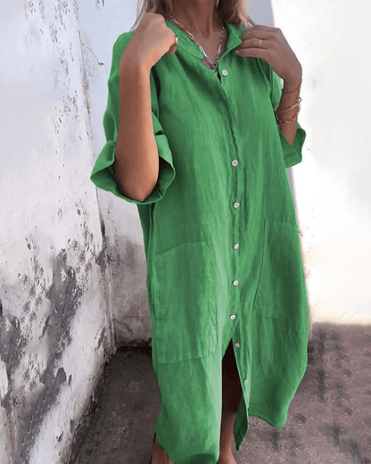 PHILIPPA | HEMDBLUSENKLEID IM IBIZA-STIL