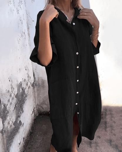 PHILIPPA | HEMDBLUSENKLEID IM IBIZA-STIL