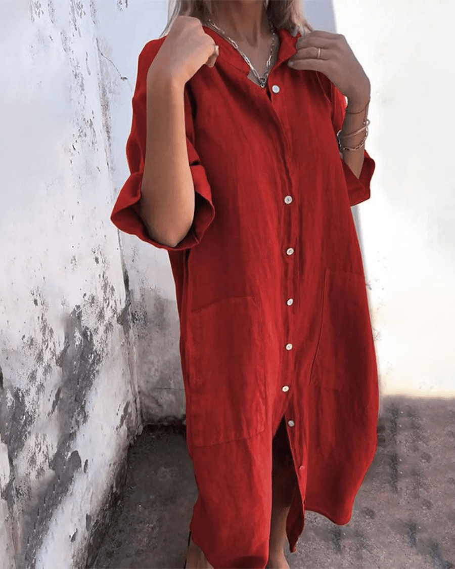 PHILIPPA | HEMDBLUSENKLEID IM IBIZA-STIL