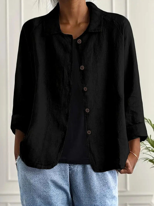 YSOLDE | CLASSIC BLACK BLOUSE