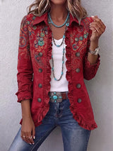 FAYRENE | BOHEMIAN PAISLEY RÜSCHENJACKE