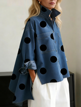 BRIGITTA | GEPUNKTETES OVERSHIRT