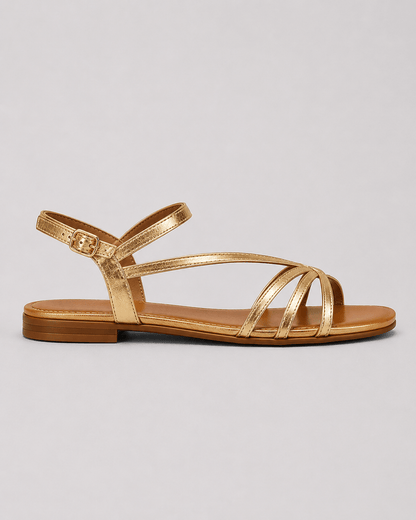 MARTA | GOLDENE SANDALEN: SOMMERLICHE ELEGANZ