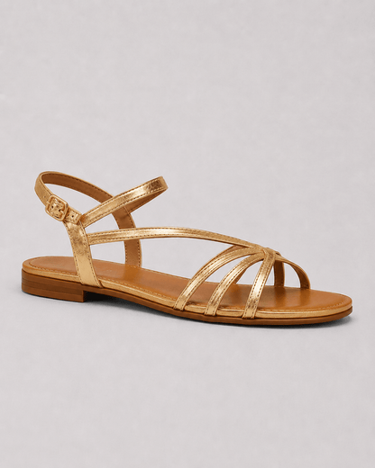 MARTA | GOLDENE SANDALEN: SOMMERLICHE ELEGANZ