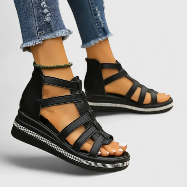 KENDALL | ORTHOPEDIC STRASS SANDALS