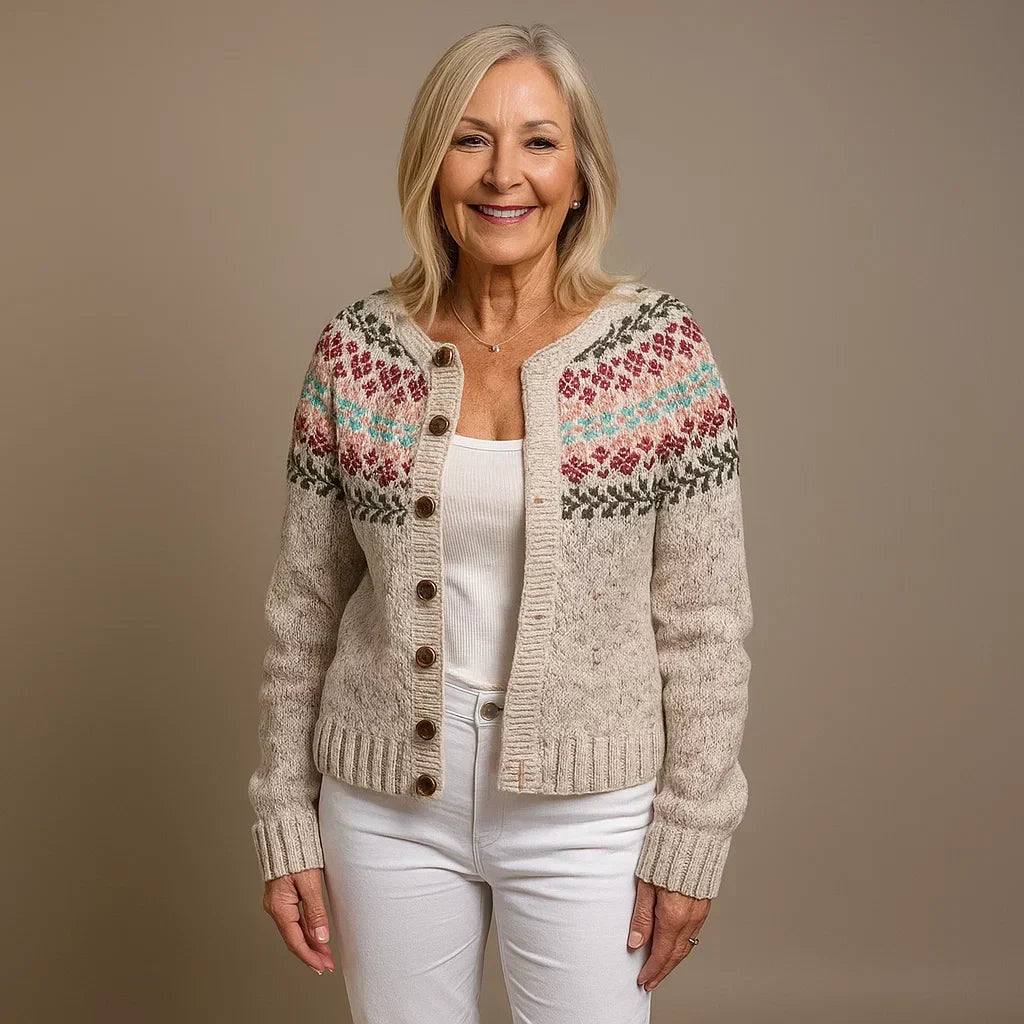 ELSIE | KLASSISCHE ISLÄNDISCHE STRICKJACKE