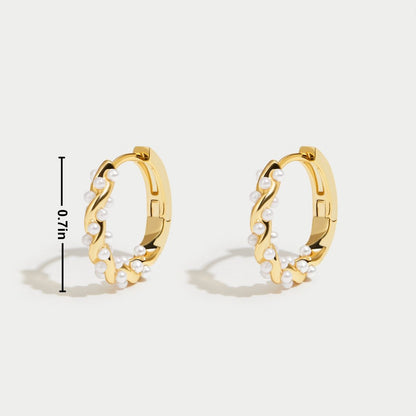 TWYLA | TWIRLED PEARL CREOLEN
