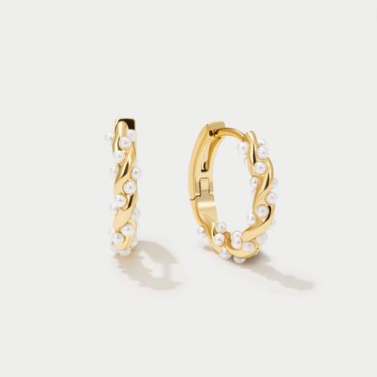 TWYLA | TWIRLED PEARL CREOLEN