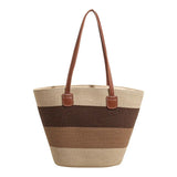 CORA | DIE FARBENFROHE TASCHE AUS GEFLOCHTENEM STROH