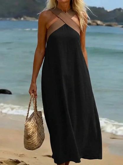 QUIRINE | MAXIKLEID IN WICKELOPTIK