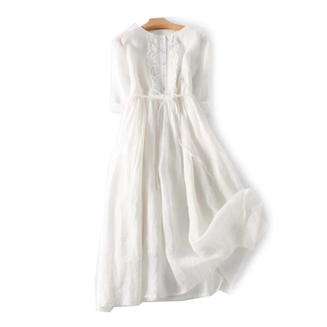NADÈGE | FEDERLEICHTES MAXIKLEID