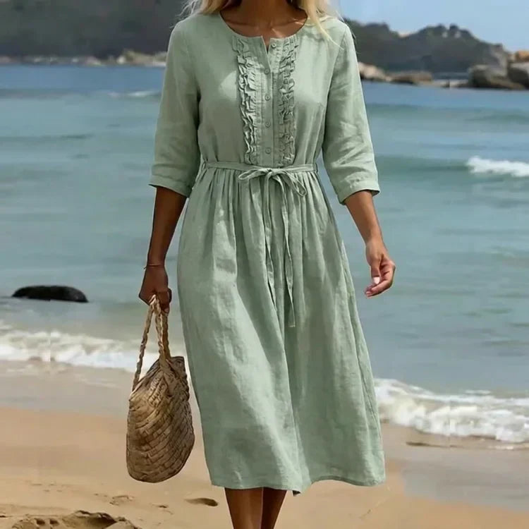 NADÈGE | FEDERLEICHTES MAXIKLEID